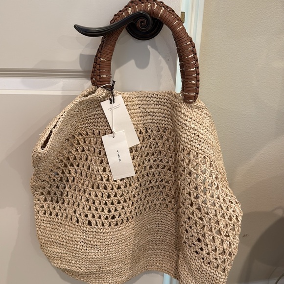 Tan Woven Tote/beach bag - Picture 4 of 9